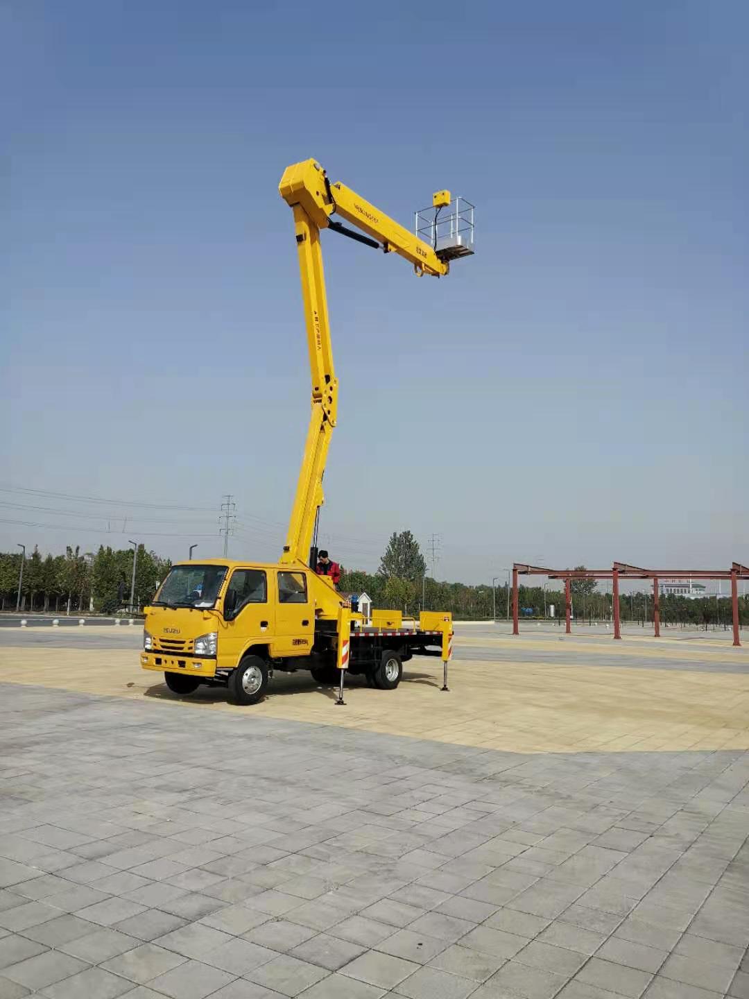 江河：23米混合臂車載式高空作業平臺