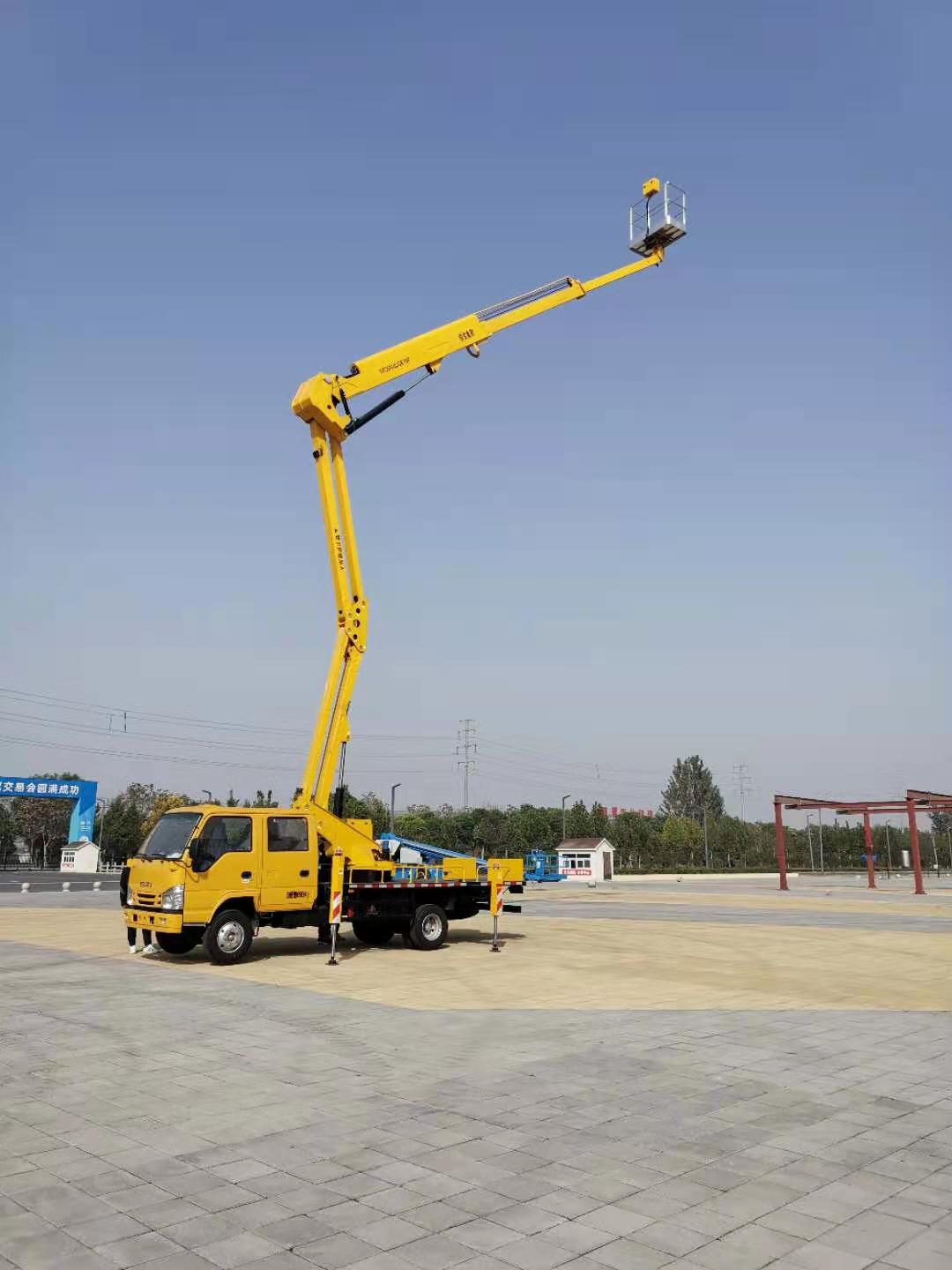 江河：23米混合臂車載式高空作業(yè)平臺(tái)
