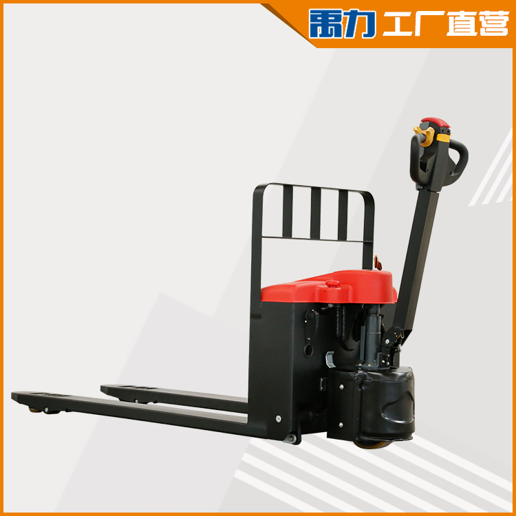 廠房適用搬運(yùn)叉車液壓工具搬運(yùn)拖車濟(jì)南禹力站駕式搬運(yùn)叉車