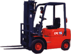 山西機器1.5噸內燃汽油平衡重叉車 CPQ1.5