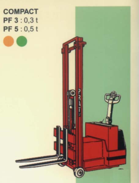 法國派特叉車(PRAT)0.3/0.5噸步行式全自動(dòng)電動(dòng)堆高機(jī) PF3/PF5