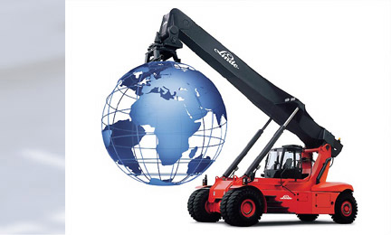 德國林德叉車(LINDE)40噸內燃集裝箱正面吊 Reach Stackers