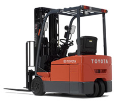 美國(guó)豐田叉車(chē)(TOYOTA)3500磅三輪電動(dòng)平衡重叉車(chē) 7FBEU18