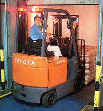 美國豐田叉車(TOYOTA)4000磅四輪電動平衡重叉車 7FBCU20