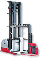 日本力至優叉車(NICHIYU) RFTP系列0.5-1.5噸人下行高位三向堆垛叉車 RFTP Series (PALLET PICKER TYPE)