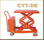浙江海蜜CYT-DE手推電起升雙剪液壓平臺車 CYT-DE