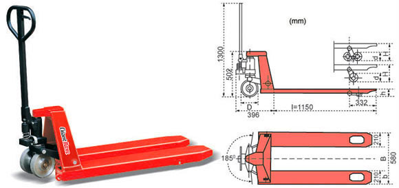GIANT-MOVE重載型手動液壓搬運車 MB-H MB-H