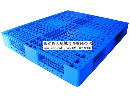 長沙塑料托盤|塑料托盤 1210網格田字內置3根鋼管