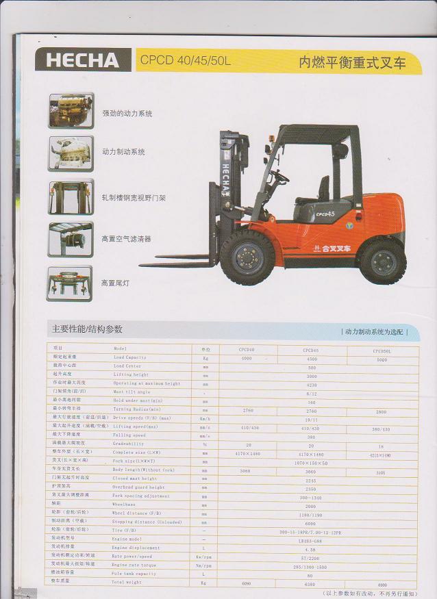內燃平衡重式叉車 CPCD50