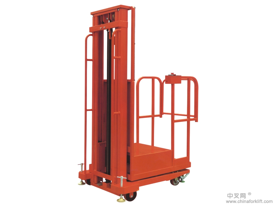 天津升降車，半電動高空取料機，天津高空取料機報價，規(guī)格參數，廠家直銷