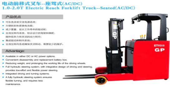 前移式電動(dòng)叉車（座駕式） ETV 115/215