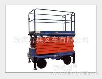 供應珠海中山深圳移動式剪叉升降平臺高空作業平臺電動叉車 SJY0.3